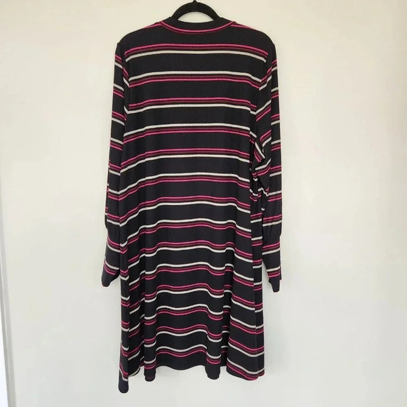 LANE BRYANT NWT Striped Mock Neck Ribbed Long Sleeve Dress Plus Size 26/28 - Picture 8 of 8